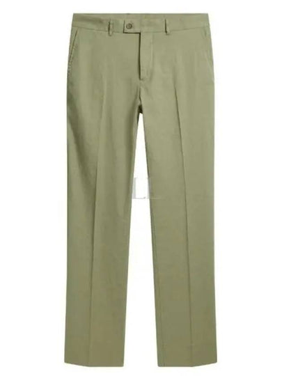 Lois Linen Stretch Straight Pants Oil Green - J.LINDEBERG - BALAAN 2