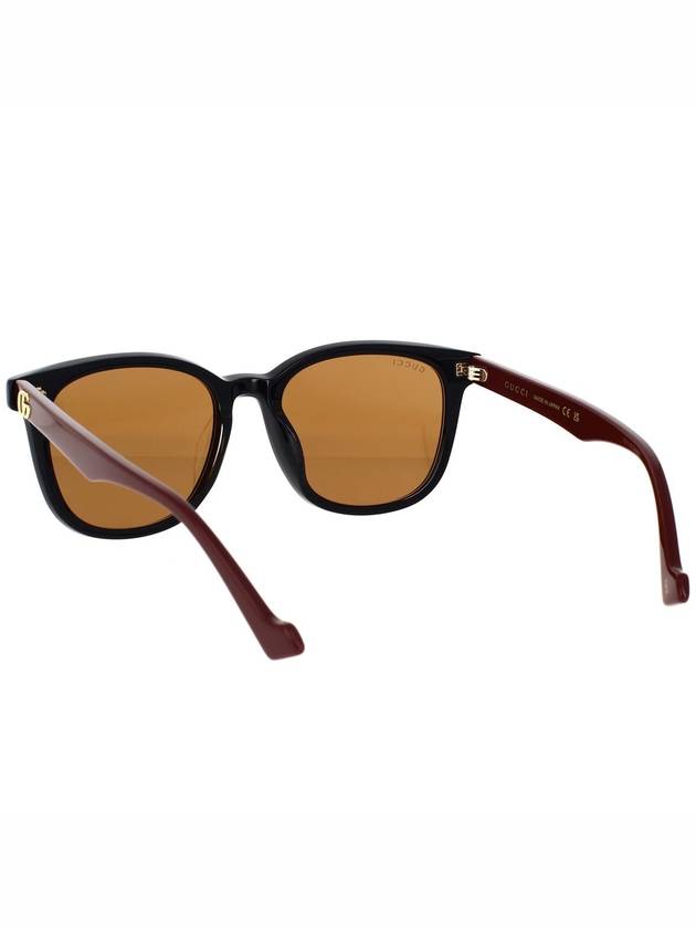 Eyewear Square Horn-Rim Sunglasses Brown - GUCCI - BALAAN 5