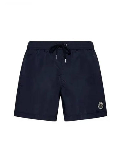 Logo Swim Shorts Night Blue - MONCLER - BALAAN 2