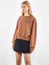 Round neck graffiti sweatshirt brown 0075 - VOYONN - BALAAN 9