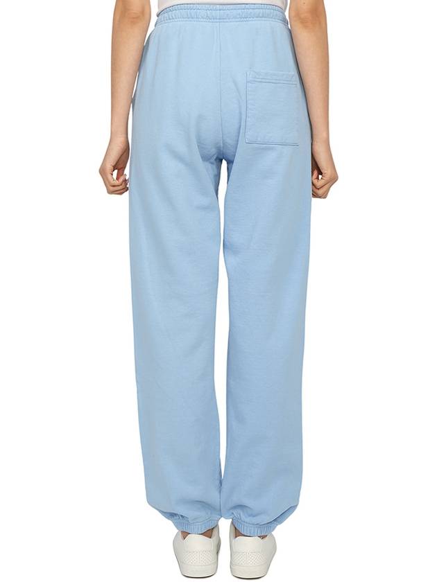 Print Cotton Track Pants Blue - SPORTY & RICH - BALAAN 5