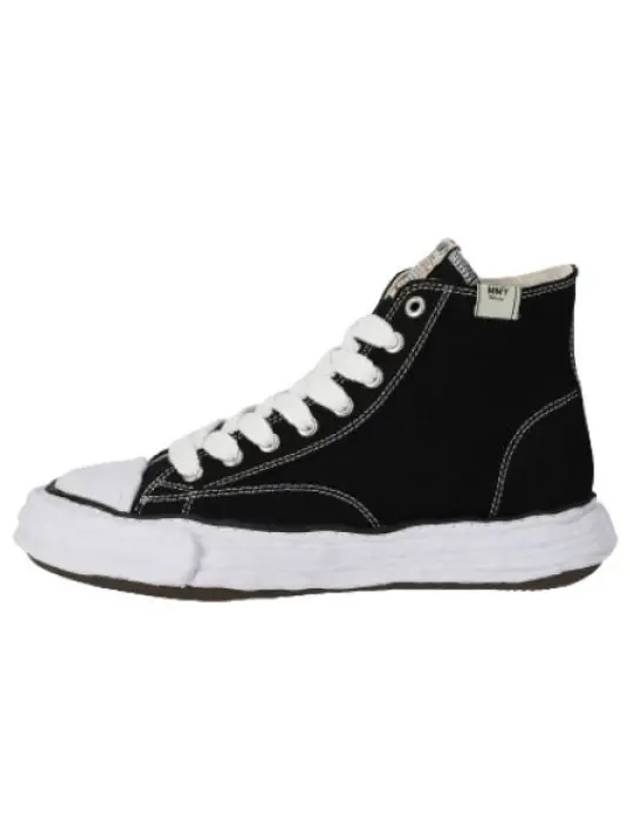 Iroh Peterson Sole Canvas High Top Sneakers Black - MAISON MIHARA YASUHIRO - BALAAN 1