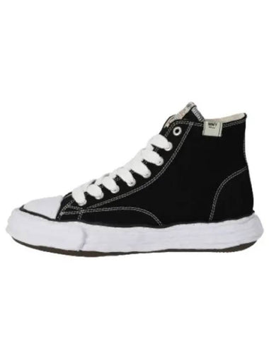 Yasuhiro Mihara Peterson Sole Canvas High Top Sneakers Black - MAISON MIHARA YASUHIRO - BALAAN 1