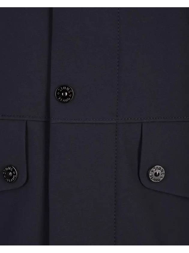 Logo Light Soft Shell Jacket Navy - STONE ISLAND - BALAAN 4