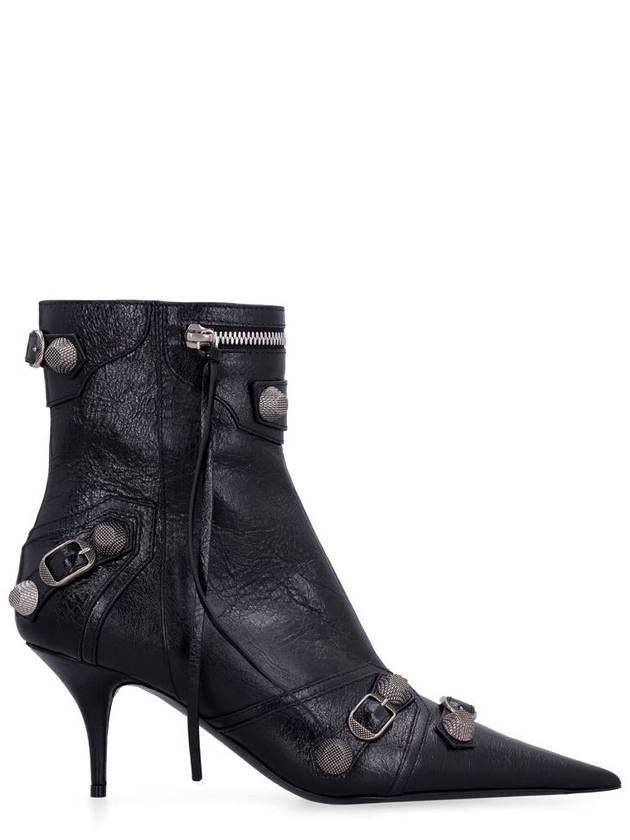 Cagolet Leather Heel Boots Black - BALENCIAGA - BALAAN 2