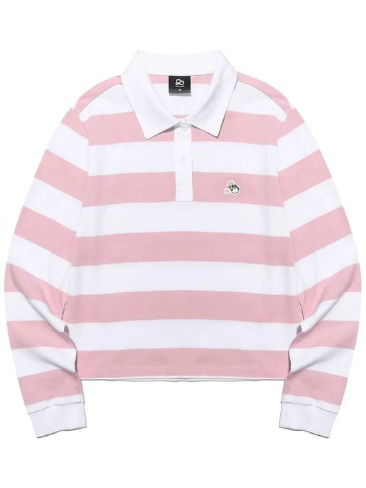 Striped collar sweatshirt PINK - 20THHOLE - BALAAN 2