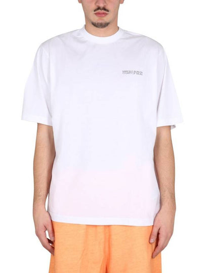 Cross Back Printing Short Sleeve T-Shirt White - MARCELO BURLON - BALAAN 2