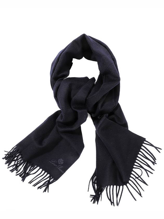 Grande Unita Cashmere Scarf Navy - LORO PIANA - BALAAN 2