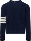 Diagonal Armband Knit Top Navy - THOM BROWNE - BALAAN 4