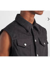 Bull Denim Vest Black - PRADA - BALAAN 3