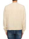 Face Patch Crew Neck Knit Top Cream - ACNE STUDIOS - BALAAN 5