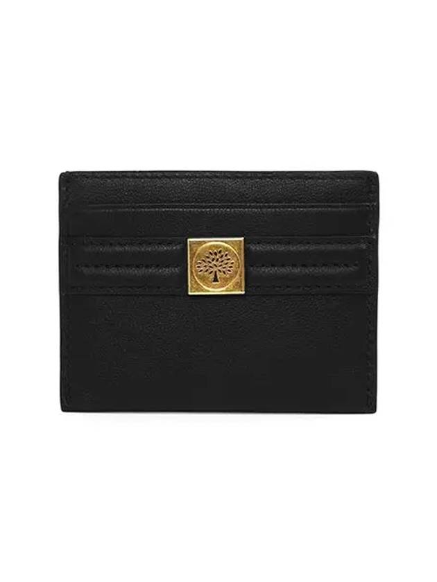 Micro Classic Grain Tree Slip Card Wallet Black - MULBERRY - BALAAN 1