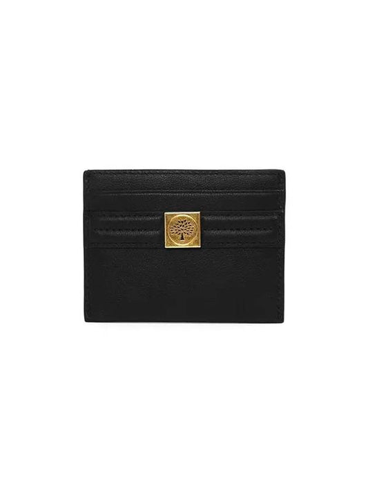 Micro Classic Grain Tree Slip Card Wallet Black - MULBERRY - BALAAN 1