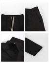 Drawstring Cropped Baggy Pants Black - RICK OWENS - BALAAN 5