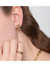 Lucky Charms CD Logo Metal Earrings Gold - DIOR - BALAAN 6