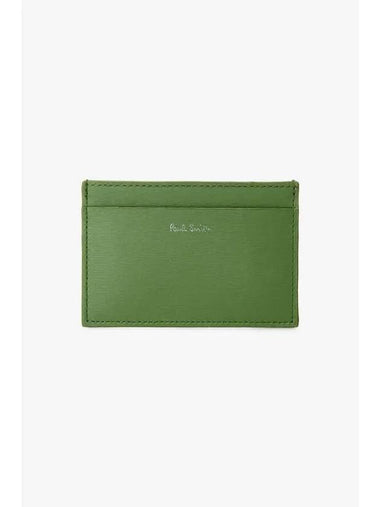 Color Block Leather Card Case Green - PAUL SMITH - BALAAN 1