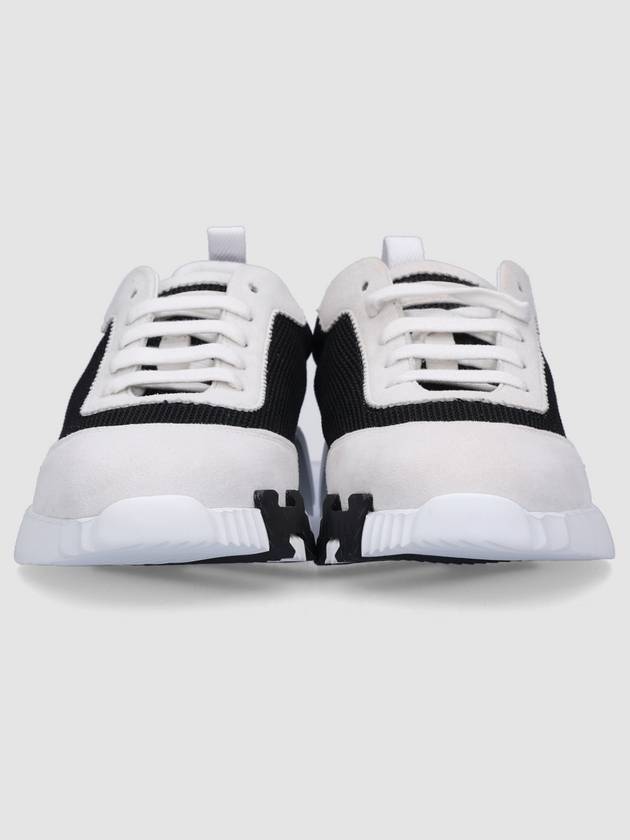 Bouncing Mesh Low Top Sneakers Noir Blanc - HERMES - BALAAN 6