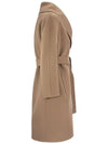 Messi Belt Wool Single Coat Brown - MAX MARA - BALAAN 4