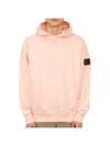 Shadow Project Embroidery Cotton Fleece Hoodie Pink - STONE ISLAND - BALAAN 1