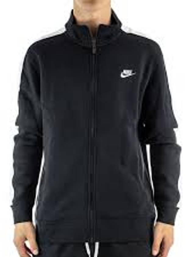 Sportswear Club Zipper Track Jacket Black - NIKE - BALAAN 5