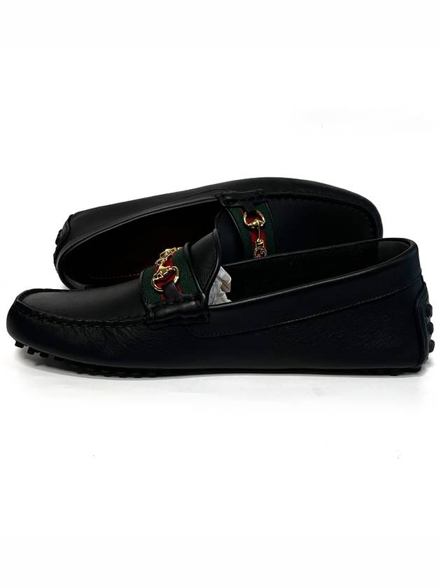 Web Horsebit Driving Shoes Black - GUCCI - BALAAN 3