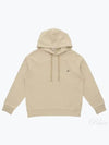 Embroidered Logo Hoodie Beige - MONCLER - BALAAN 2