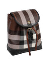 Check Mini Backpack Dark Brown - BURBERRY - BALAAN 4