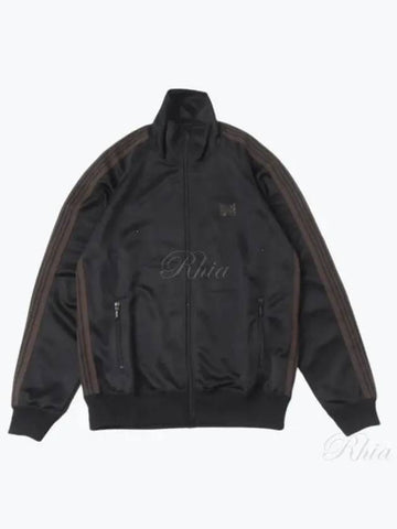 Track Jacket Poly Smooth Black PU271 - NEEDLES - BALAAN 1