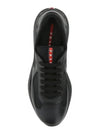 America's Cup Leather Low Top Sneakers Black - PRADA - BALAAN 2