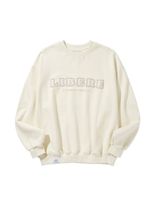 LOGO SWEATSHIRT IVORY - LIBERE - BALAAN 1