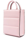 Doudoune Leather Mini Tote Bag Pink - MONCLER - BALAAN 6