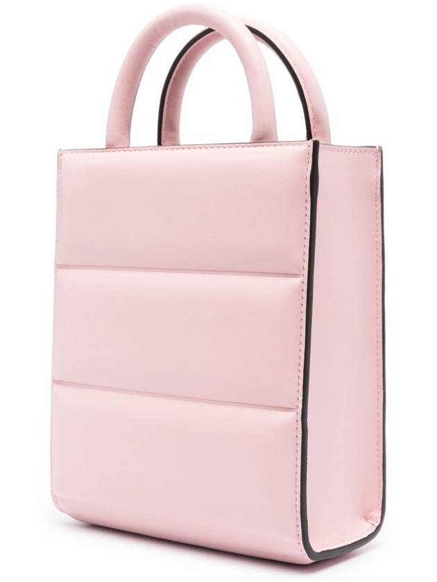 Doudoune Leather Mini Tote Bag Pink - MONCLER - BALAAN 6