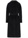 EUGENIO Belted Wool Coat Black 2429016173 004 - MAX MARA - BALAAN 3