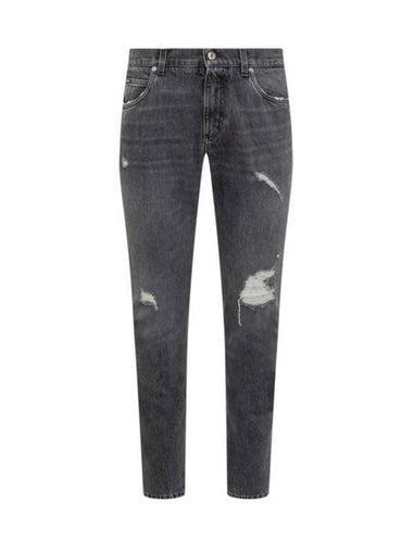 Denim Straight Pants GYJCCDG8KS7 S9001 BLACK - DOLCE&GABBANA - BALAAN 1