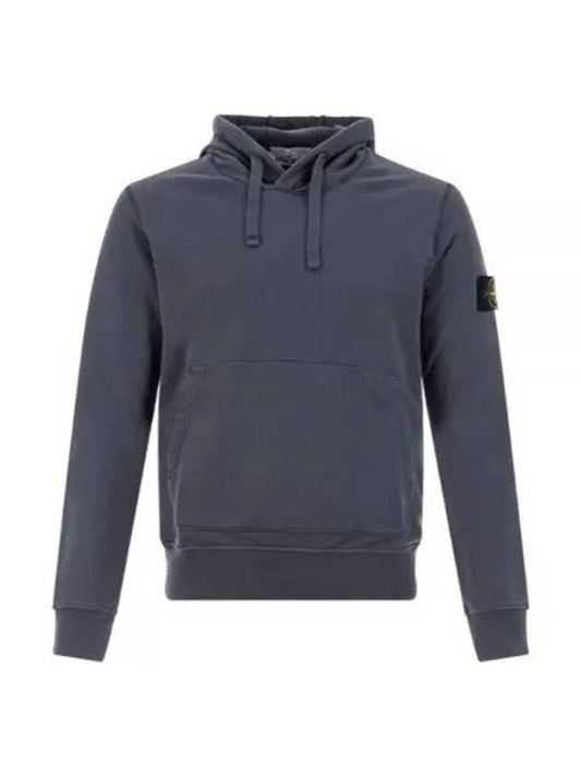 Signature Logo Patch Hoodie Grey - STONE ISLAND - BALAAN 2