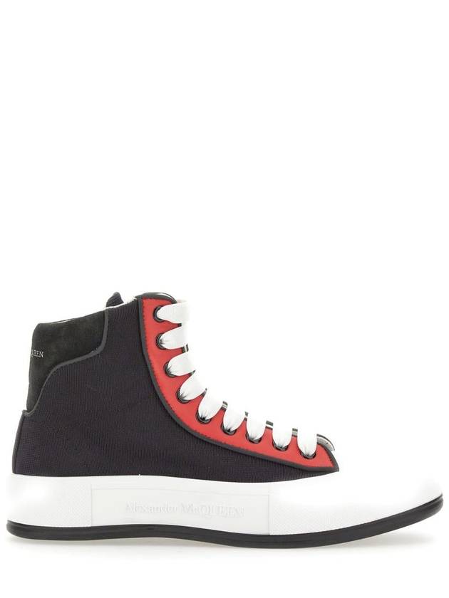 logo tab bicolor high top sneakers black - ALEXANDER MCQUEEN - BALAAN 2