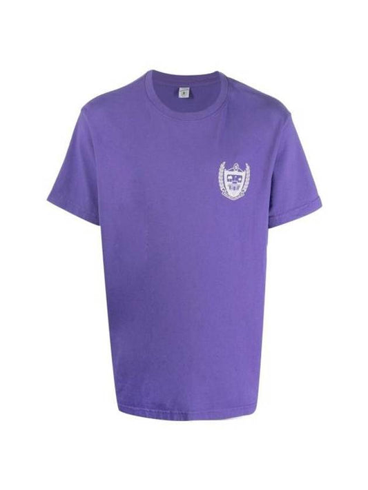 Beverly Hills Short Sleeve T-shirt Purple - SPORTY & RICH - BALAAN 1