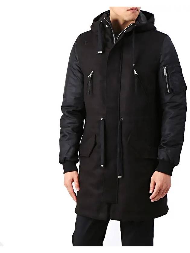 Men's Aviation Field Jacket Black - THE EDITOR - BALAAN 2