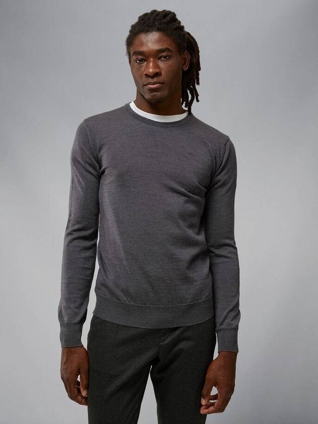 Lyle Merino Crew Neck Knit Top Grey - J.LINDEBERG - BALAAN 3