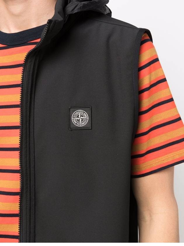 Logo Patch Softshell Vest Black - STONE ISLAND - BALAAN 7