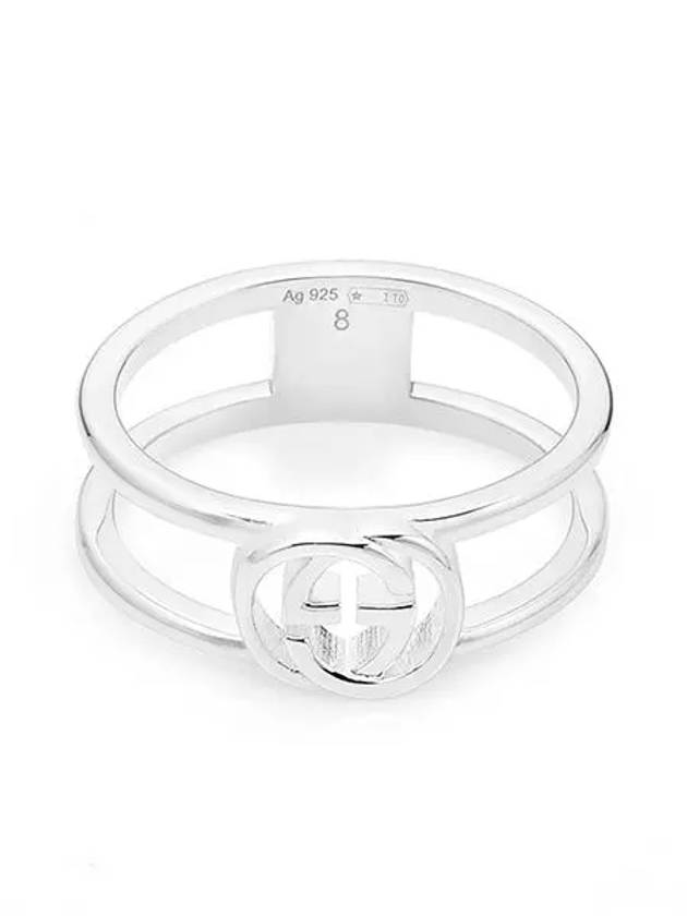 Ring YBC298036001 Interlocking G Thin Open Silver Men s Women - GUCCI - BALAAN 2