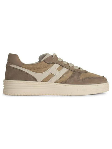 Hogan 'H631' Beige Fabric Sneakers - HOGAN - BALAAN 1