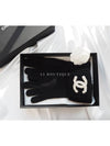 CC Logo Cashmere Knit Gloves Unisex Black AA9432 - CHANEL - BALAAN 8