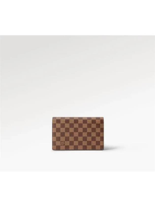 Vavin Chain Damier Ebene Long Wallet Brown - LOUIS VUITTON - BALAAN 6