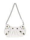 Le Cagole Chain Mini Shoulder Bag White - BALENCIAGA - BALAAN 2