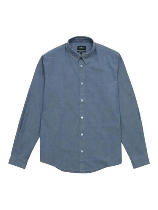 Hector Logo Shirt Indigo Blue - A.P.C. - BALAAN 2