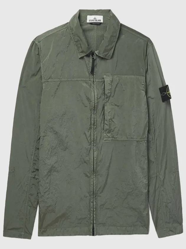 Nylon Metal Econyl Long Sleeve Shirt Green - STONE ISLAND - BALAAN 2