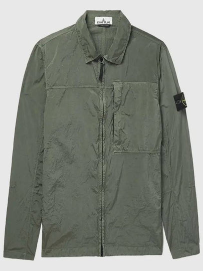 Nylon Metal Econyl Long Sleeve Shirt Green - STONE ISLAND - BALAAN 2