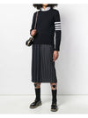 4-Bar Milano Stitch Crew Neck Knit Top Navy - THOM BROWNE - BALAAN.