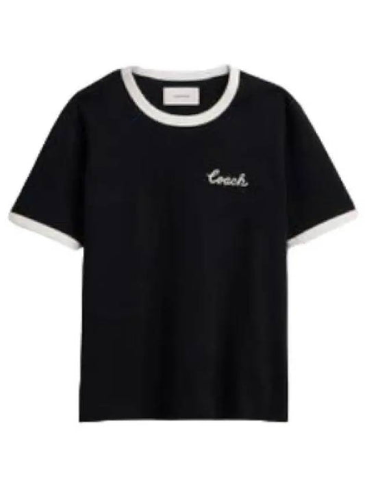 Signature Ringer T Shirt Short Sleeve Tee - COACH - BALAAN 1